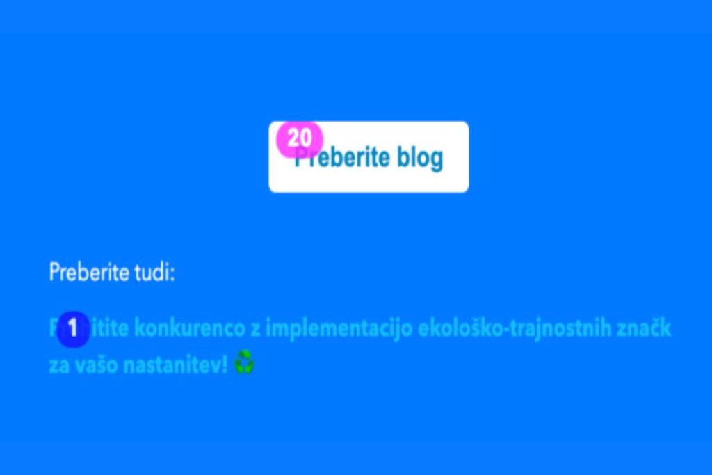 Primer jasnega cta e-mail-marketinga